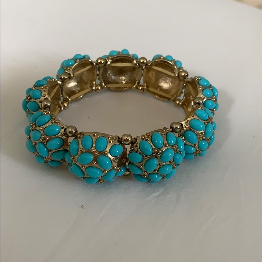 TURQUOISE AND GOLD BRACELET